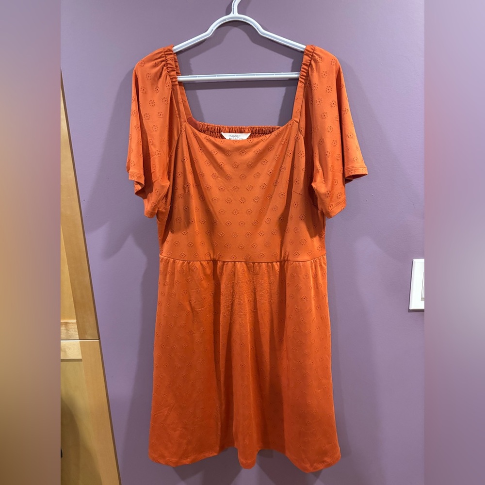 Market and Spruce orange summer dress